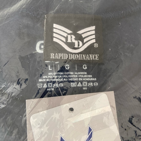NWT | Rapid Dominance adult’s U.S. Air Force decal navy blue crewneck sweatshirt - Picture 2 of 5